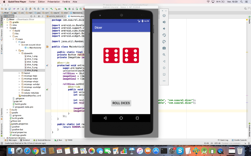 Create a Roll Dice Game on Android with Shake Effect – All for Android,  Android for All